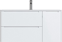 Iddis Тумба под раковину Edifice 100 подвесная белая – фотография-2